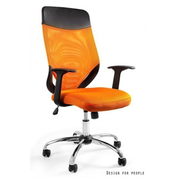 Fotel biurowy obrotowy MOBI pomarańczowy